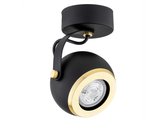 Kinkiet STOR 4929 GU10 czarny, mosiądz