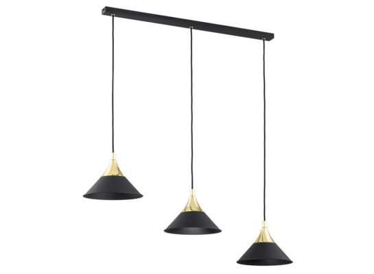 Lampa wisząca TRENTO 6145 E27 czarny, mosiądz