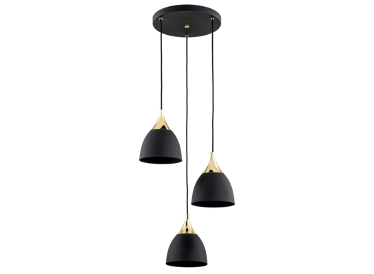 Lampa wisząca GRADO 6146 E27 czarny, mosiądz
