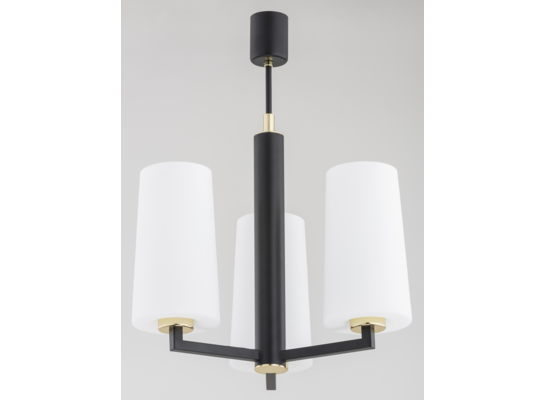 Lampa wisząca PALAZZO 6147 E27 opal, czarny