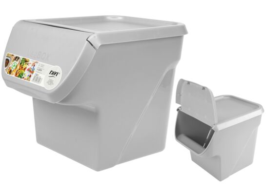 Pojemnik do przechowywania VegBOX 24 x 34 x 27 cm popielaty