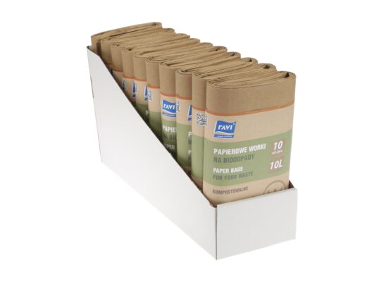 Papierowe worki na bioodpady 10 szt.