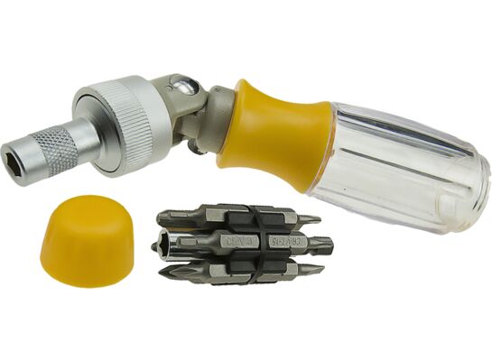 Wkrętak wielofunkcyjny z grzechotką i przegubem 13 w 1, zestaw: 14 sztuk Condor