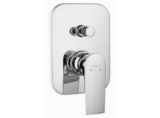 Bateria podtynkowa ALGEO SQUARE, 2 funkcje chrom