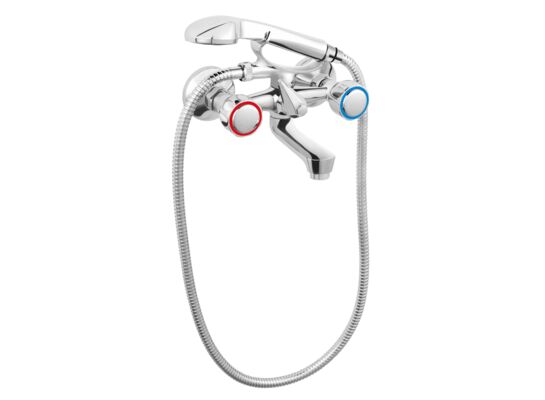 Bateria wannowa ścienna STANDARD chrom B48C