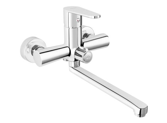 Bateria umywalkowa ALGEO ścienna z przyłączem natryskowym