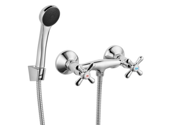 Bateria natryskowa RETRO chrom-BM6