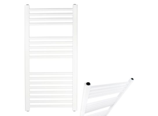 Grzejnik łazienkowy 600 x 1200 prosty biały