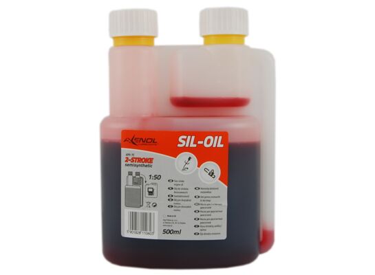 Olej SIL-OIL do dwusuwów czerwony semisyntetic API TC 500 ml Axenol