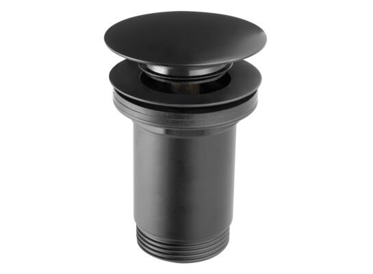 Zawór spustowy ROTONDO z przelewem czarny
