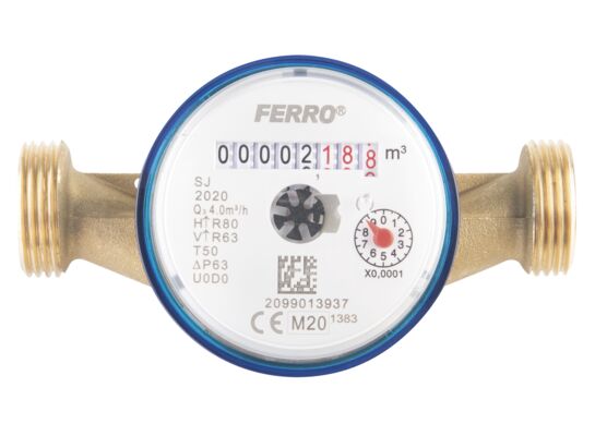 Wodomierz 1-strumieniowy suchobieżny 3/4" 4,0 M3/H, T50C