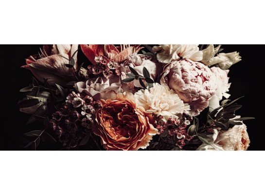 Obraz GLASSPIK 50 x 125 cm GL373 BOUQUET
