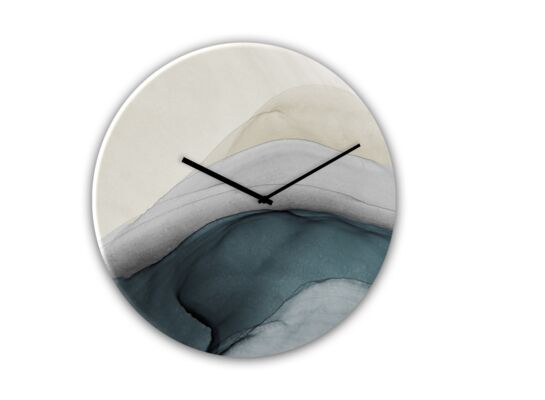 Zegar GLASSCLOCK Ø30 cm GC083 BLUE