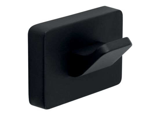 Wieszak pojedynczy, czarny mat GRETA