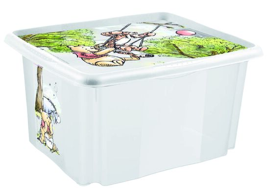 Pojemnik obrotowy z pokrywą karolina "winnie the pooh" 15 l transparent