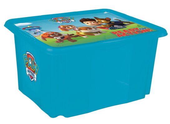 Pojemnik obrotowy z pokrywą karolina "paw patrol" 24 l niebieski