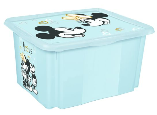 Pojemnik obrotowy z pokrywą karolina "mickey mouse" 15 l niebieski