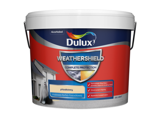 Farba elewacyjna WEATHERSHIELD COMPLETE piaskowy 10 l Dulux