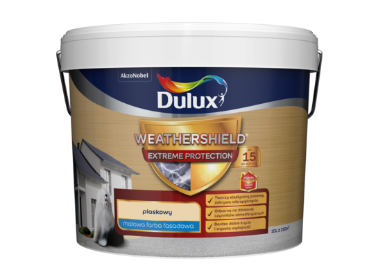 Farba elewacyjna WEATHERSHIELD EXTREME piaskowy 10 l Dulux