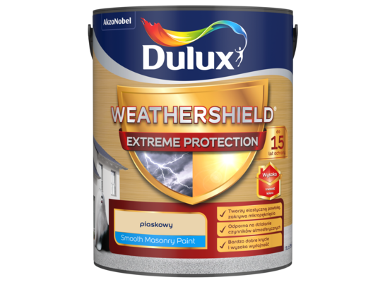 Farba elewacyjna WEATHERSHIELD EXTREME piaskowy 5 l Dulux