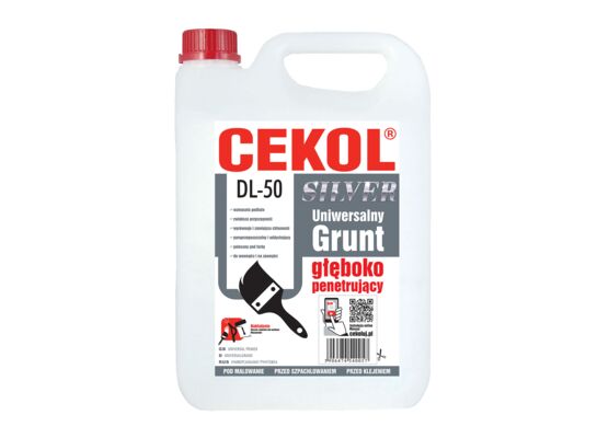 Uniwersalny grunt głęboko penetrujący DL-50 SILVER 10 litrów CEKOL