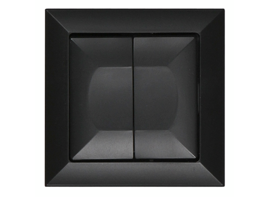 Łącznik świecznikowy PERŁA podwójny czarny mat