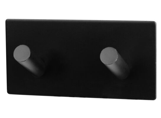 Wieszak samoprzylepny prostokąt Timo Black 2