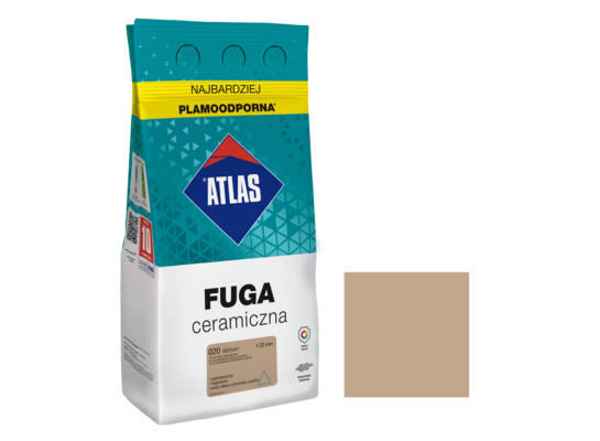 Fuga ceramiczna 020 beżowy alubag 5 kg ATLAS