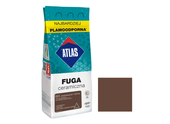 Fuga ceramiczna 024 ciemnobrązowy alubag 2 kg ATLAS