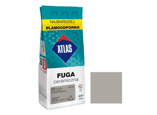 Fuga ceramiczna 203 stalowy alubag 2 kg ATLAS