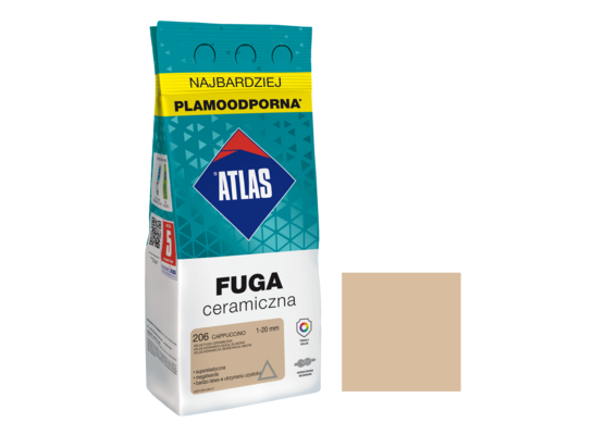Fuga ceramiczna 206 cappuccino alubag 2 kg ATLAS