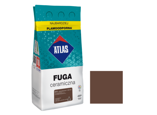Fuga ceramiczna 024 ciemnobrązowy alubag 5 kg ATLAS