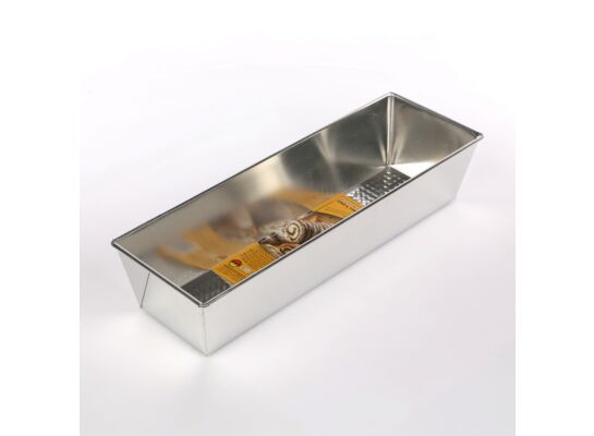 Forma do babki fakturowana 35 x 11 x 7,5 cm srebrna