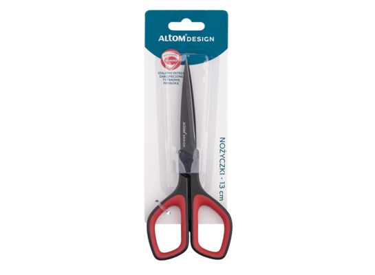 Nożyczki 13 cm czarno-czerwone