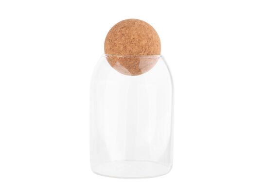 Pojemnik borosilikat 450 ml z korkowym zamknięciem