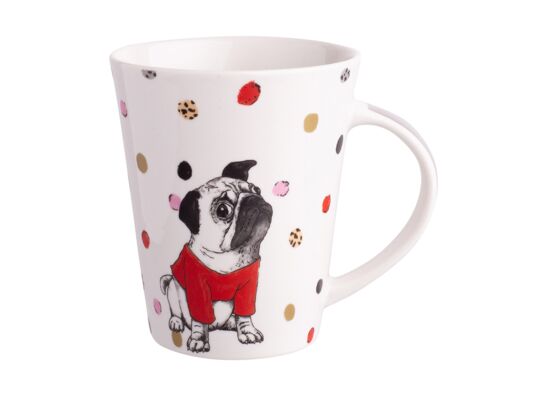 Kubek kielich NBC 300ml dek. mops