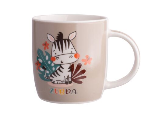 Kubek baryłka szeroka NBC 300ml dek. zebra