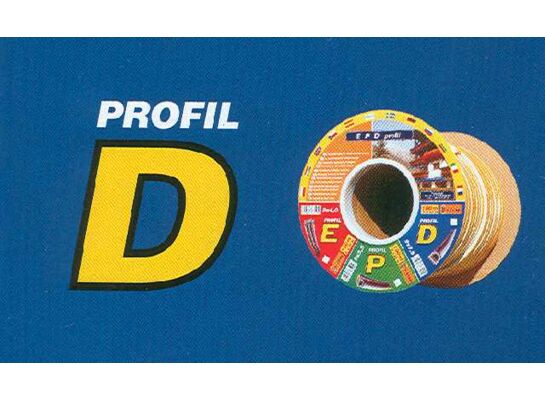 Uszczelka profil D 100 m czarna