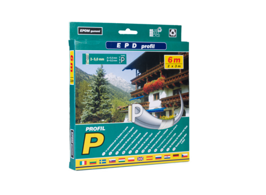 Uszczelka profil P 6 m czarna