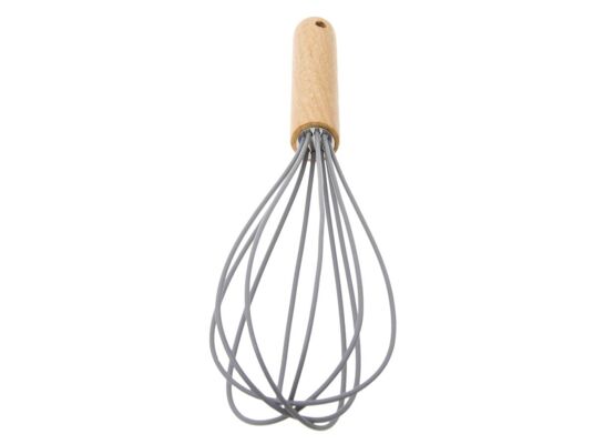 Trzepaczka silikonowa drewniana rączka 28 cm ERINA