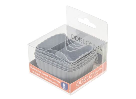 Silikonowa forma kwadrat 6 sztuk ROSELI