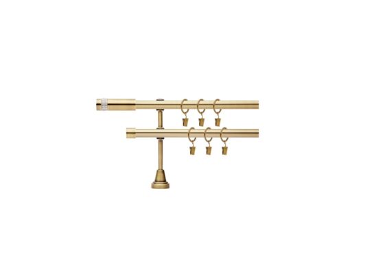 Karnisz podwójny Cylinder D 19 mm 240 cm antyk