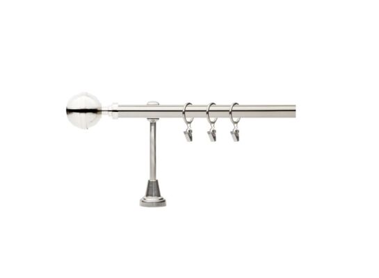 Karnisz pojedynczy Kalisto 19 mm 300 cm stal