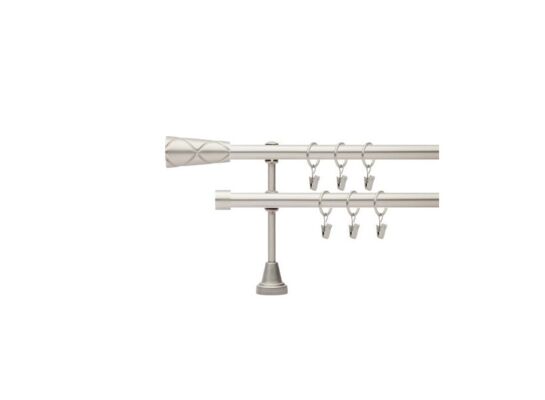 Karnisz podwójny Davi 19 mm 240 cm satyna