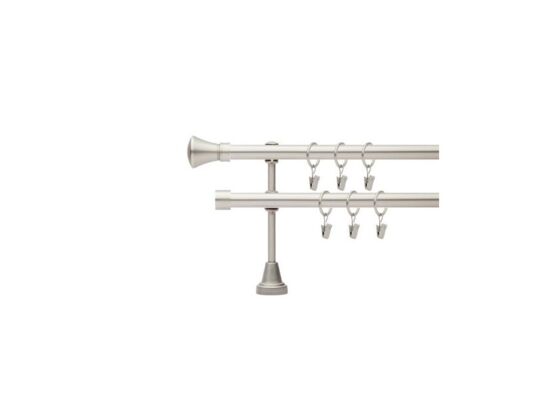 Karnisz podwójny Coloseo 19 mm 160 cm satyna