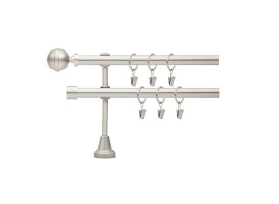 Karnisz podwójny Kula Lux 19 mm 160 cm satyna