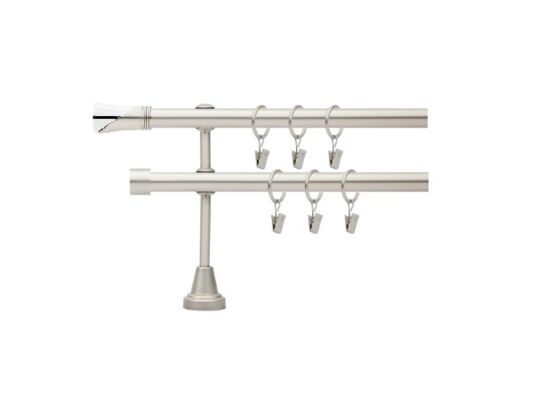 Karnisz podwójny Dunkan 19 mm 160 cm satyna