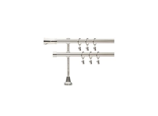 Karnisz podwójny Dunkan 19 mm 200 cm stal