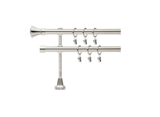 Karnisz podwójny Capri 19 mm 160 cm stal