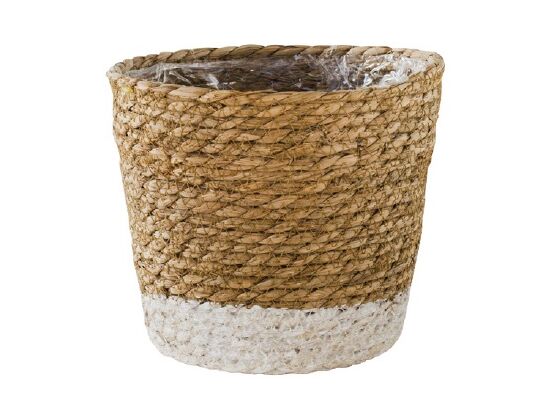 Osłonka kosz moroccan biały M 17,5 cm